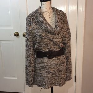 NWT belted cowl neck sweater - Sz 2X